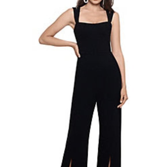 Xscape  Squareneck Wide-Leg Jumpsuit Color: BLACK Size: 10 - Picture 1 of 1